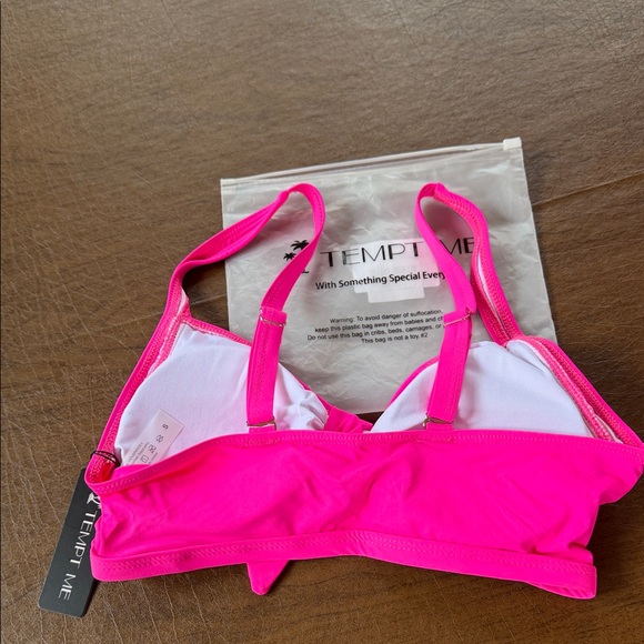 Tempt Me Pink Bikini Top - Picture 2 of 5